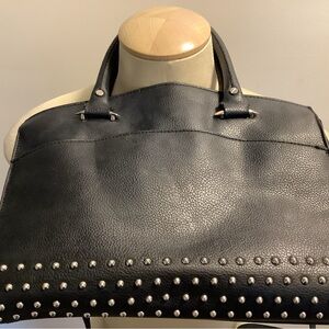 Jennifer Lopez Black studded ,Zippered  2 handled or over the shoulder.